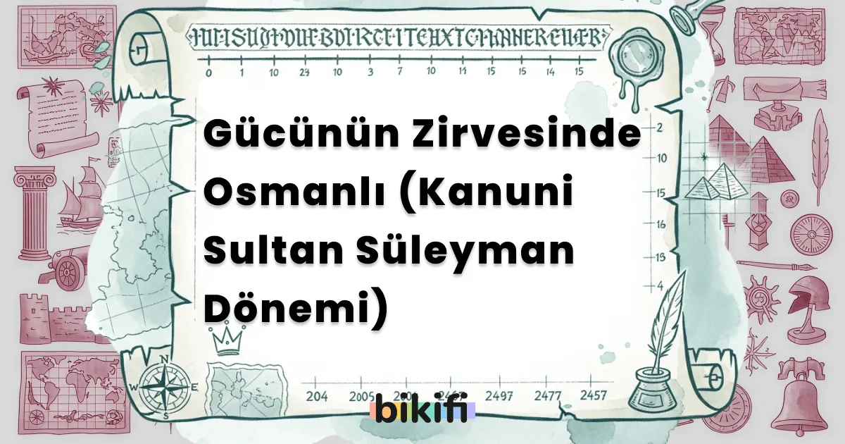 Gücünün Zirvesinde Osmanlı (Kanuni Sultan Süleyman Dönemi)