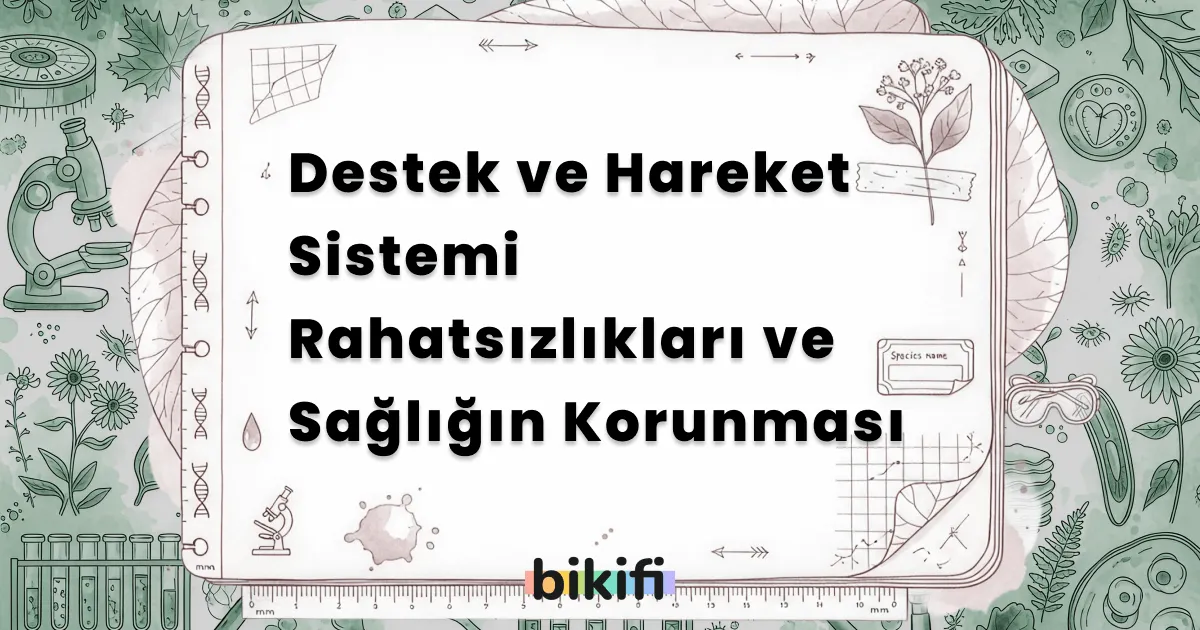 Destek ve Hareket Sistemi Rahatsızlıkları ve Sağlığın Korunması
