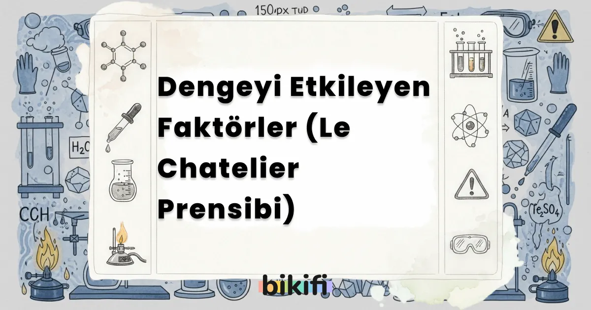 Dengeyi Etkileyen Faktörler (Le Chatelier Prensibi)
