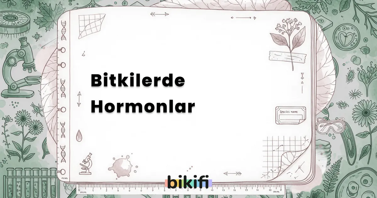 Bitkilerde Hormonlar