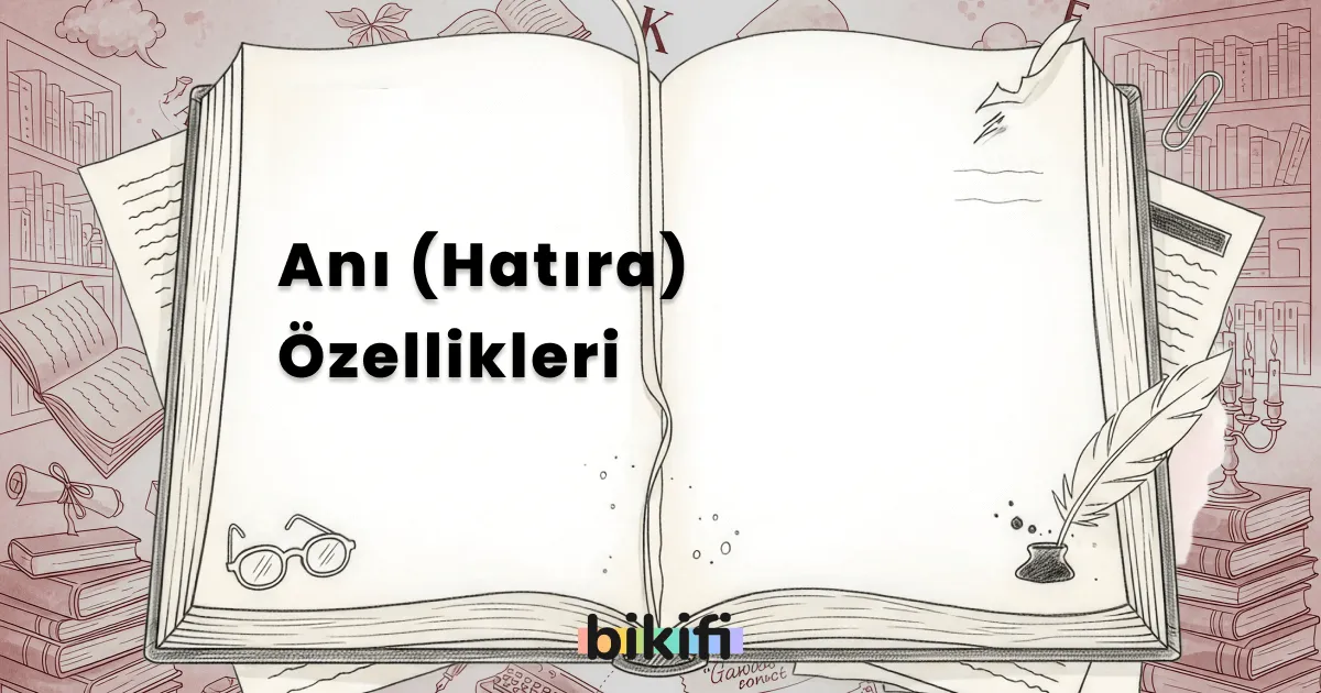 Anı (Hatıra) Özellikleri