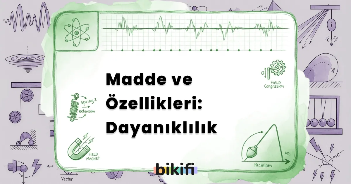 Madde ve Özellikleri: Dayanıklılık